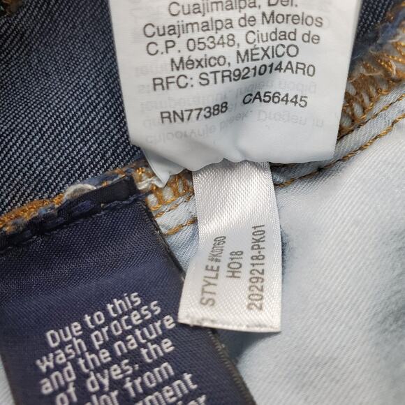 J. Crew Mercantile Womens Blue Dark Wash Skinny Jeans Size 32 - Picture 5 of 5